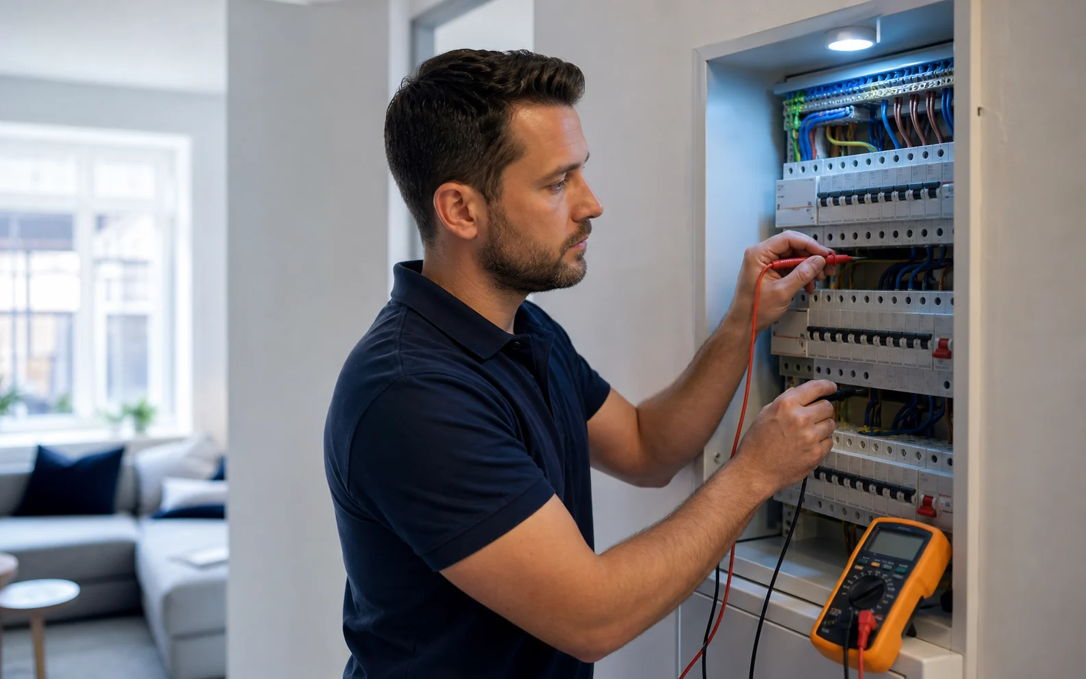 AVAG electrician working safely