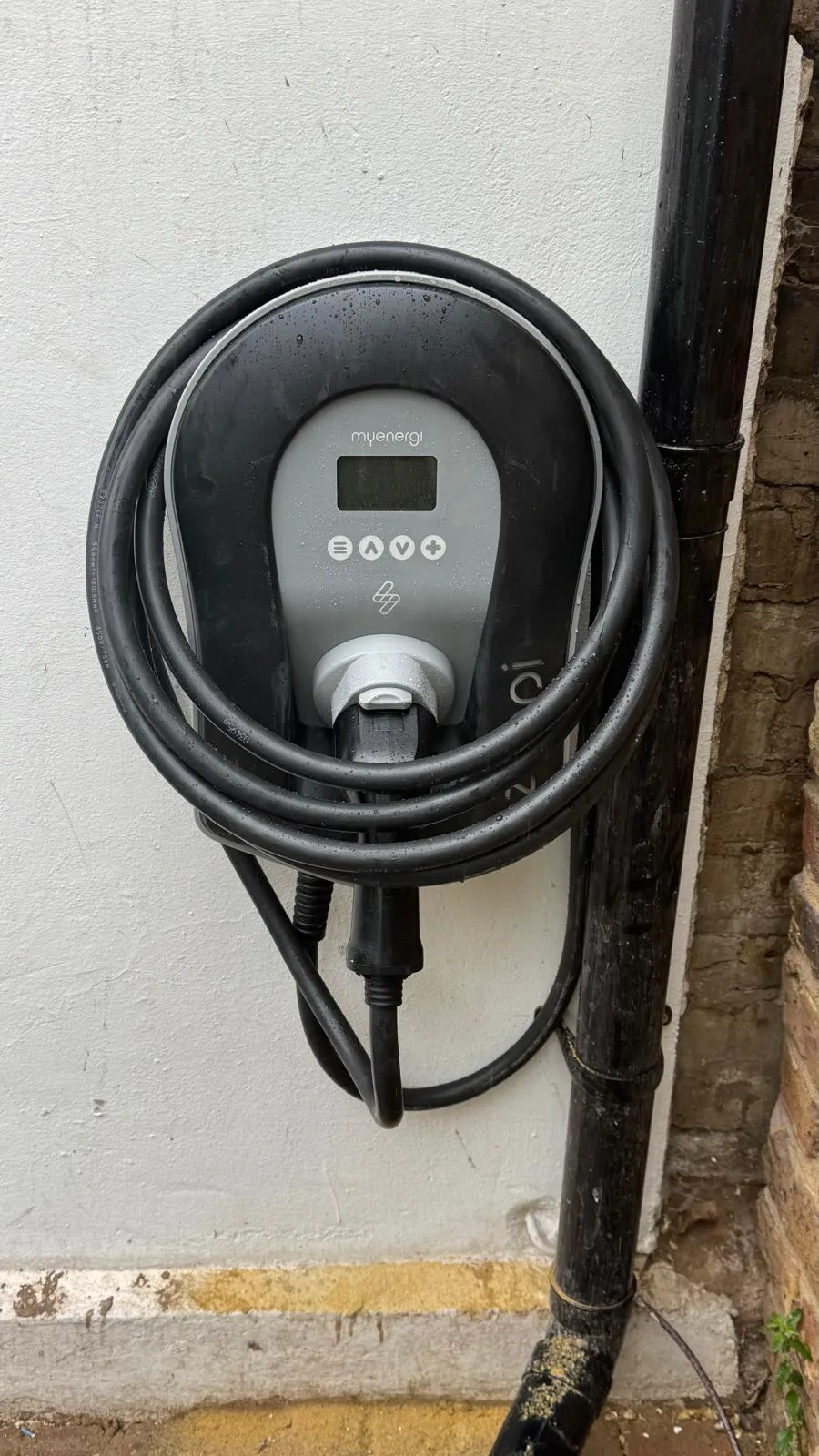 Finished Myenergi electric vehicle charging point installation