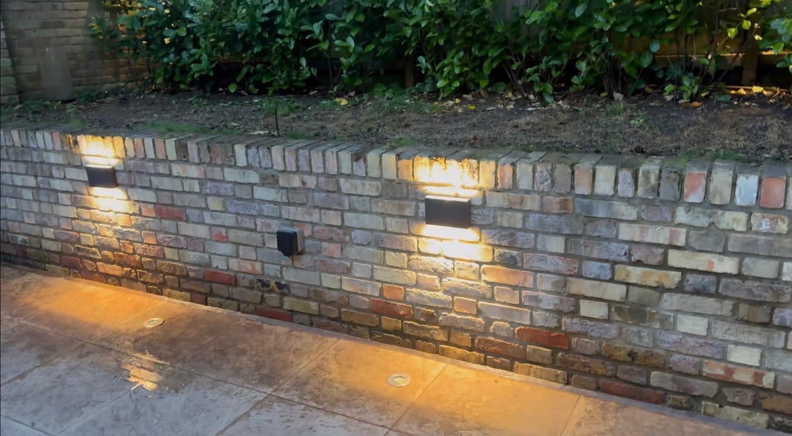 Outdoor wall lighting installed by AVAG Electrical in London
